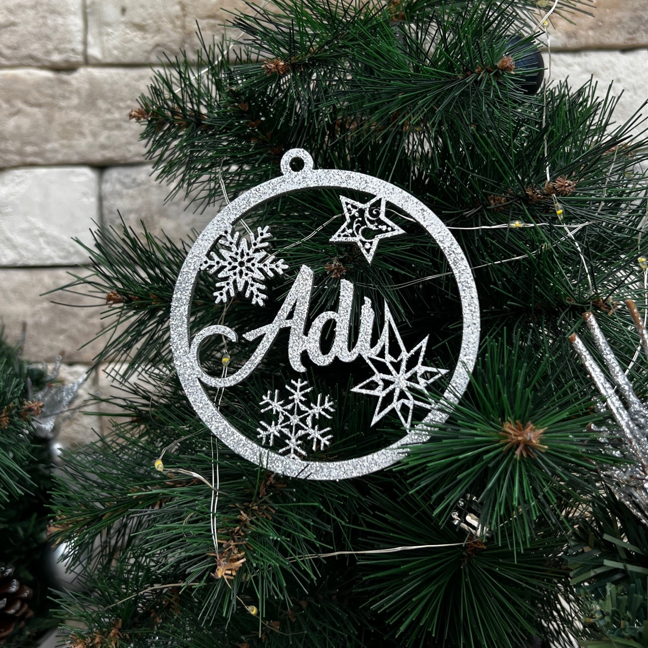 Glob  personalizat cu fulgi